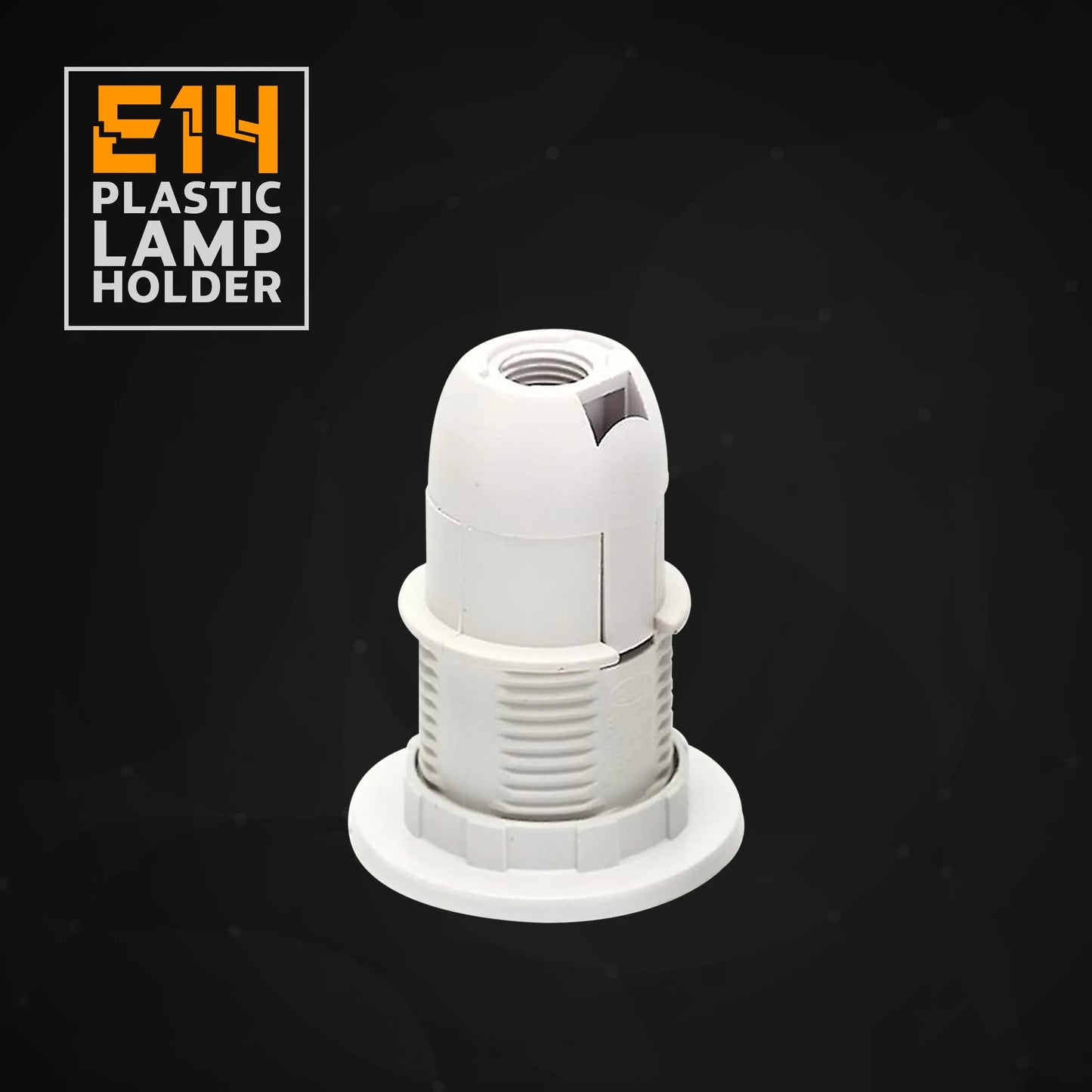 3 Pack E14 Socket Bulb Holder Edison Small Screw White Plastic Lamp holder~4361