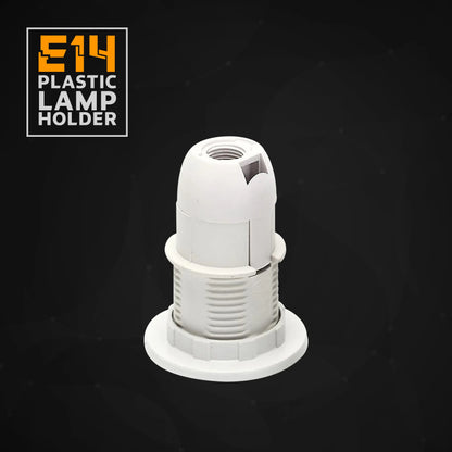 3 Pack E14 Socket Bulb Holder Edison Small Screw White Plastic Lamp holder~4361