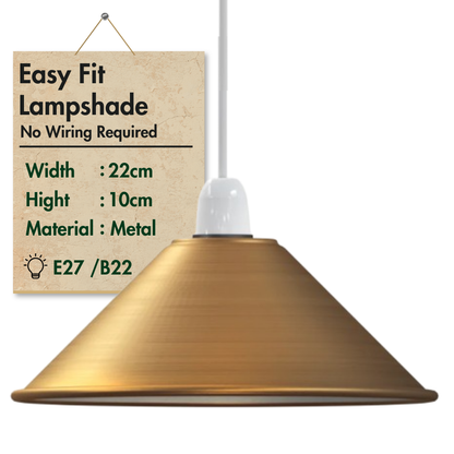 LEDSone industrial Vintage Metal Cone shaped Pendant light Lamp Shade ~6157