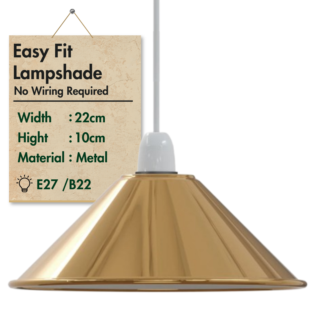 LEDSone industrial Vintage Metal Cone shaped Pendant light Lamp Shade ~6157