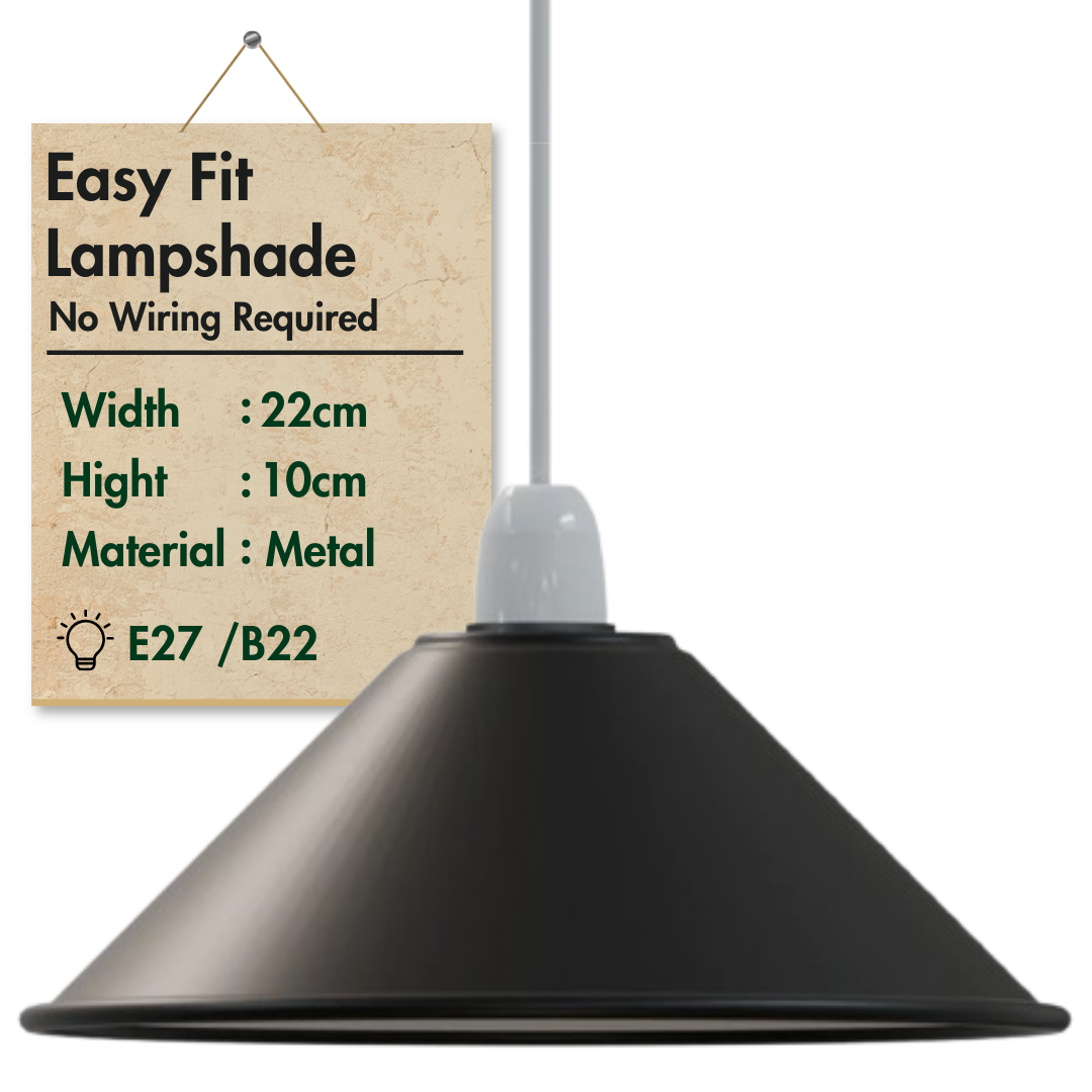LEDSone industrial Vintage Metal Cone shaped Pendant light Lamp Shade ~6157