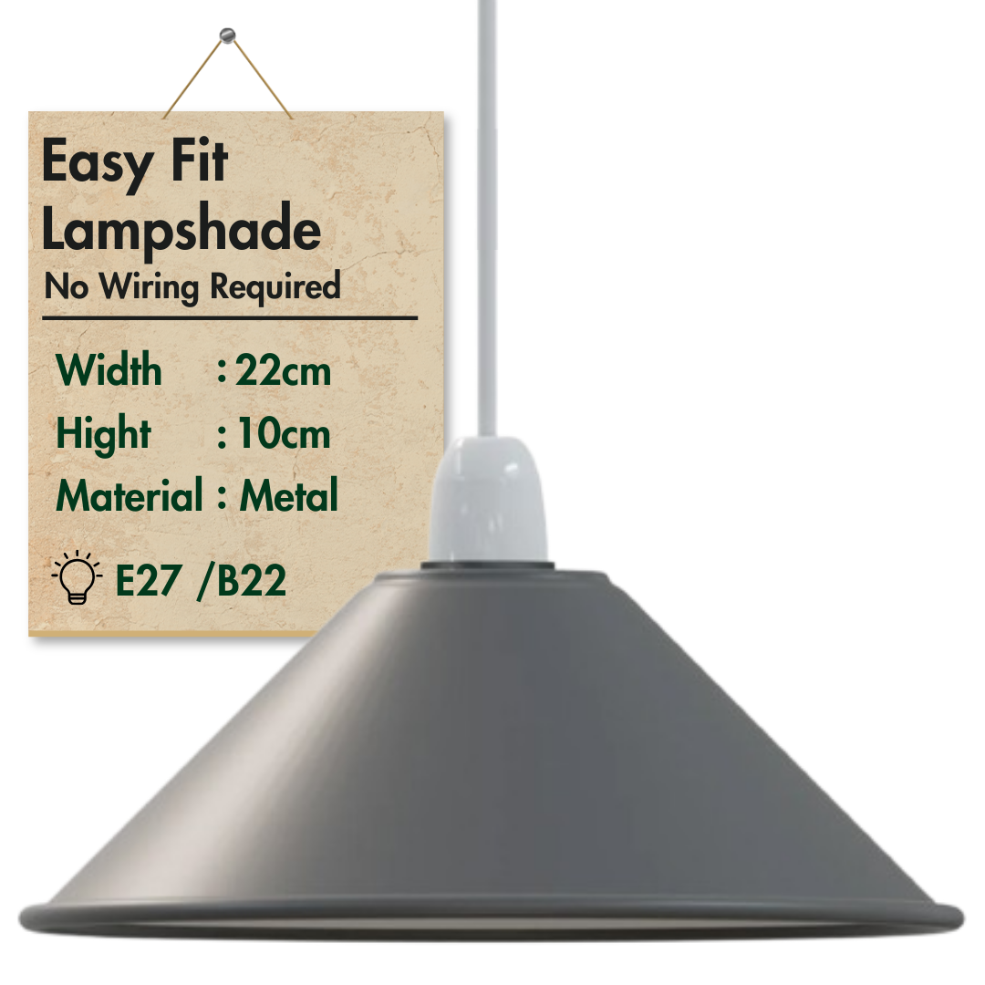 LEDSone industrial Vintage Metal Cone shaped Pendant light Lamp Shade ~6157