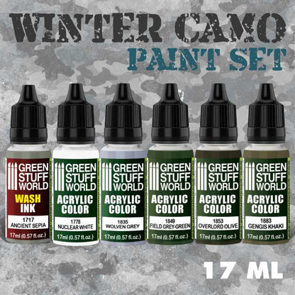 Green Stuff World Paint Set - Winter Camo